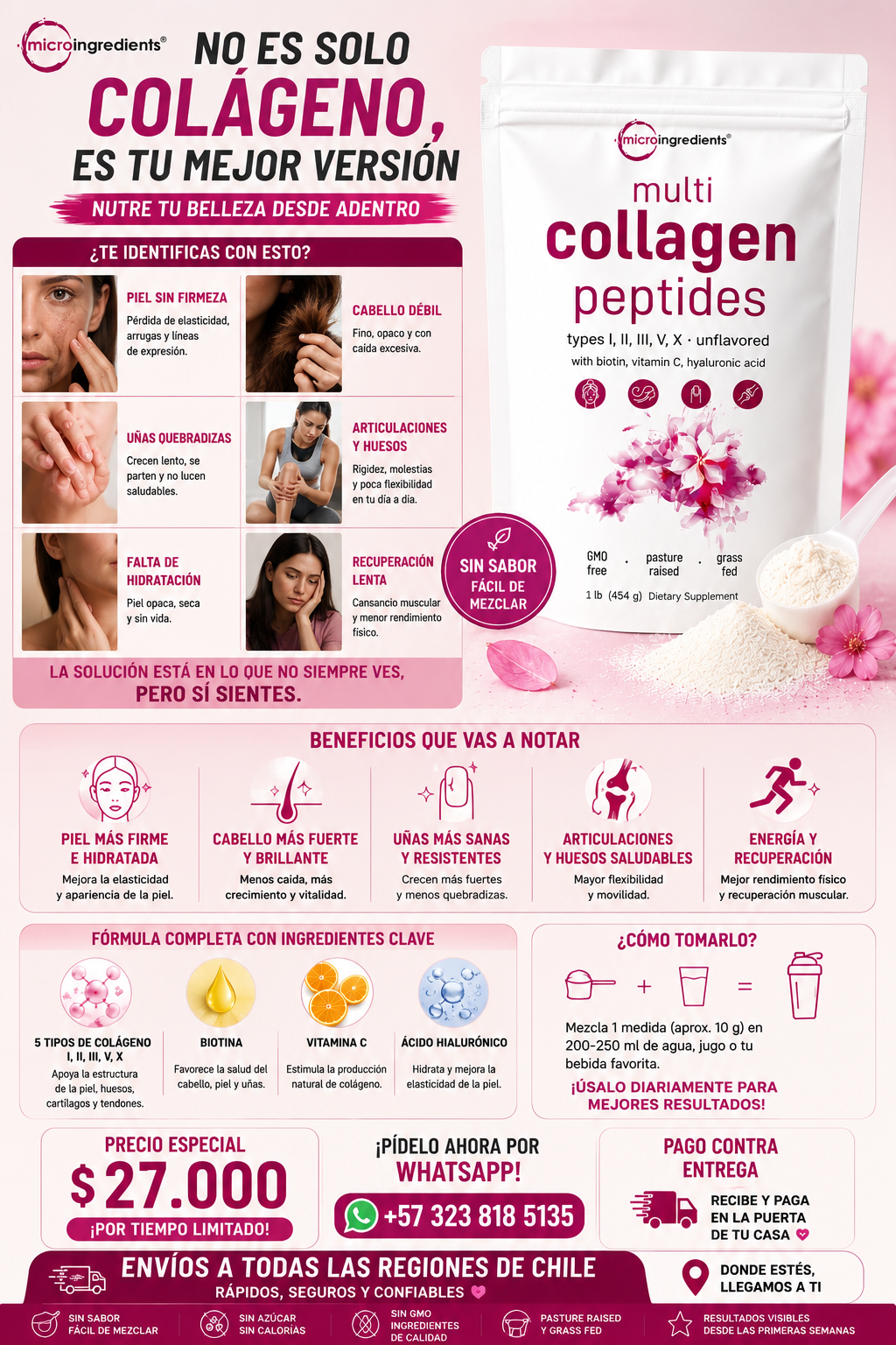 MULTICOLLAGEN PEPTIDES COLAGENO 454 GR