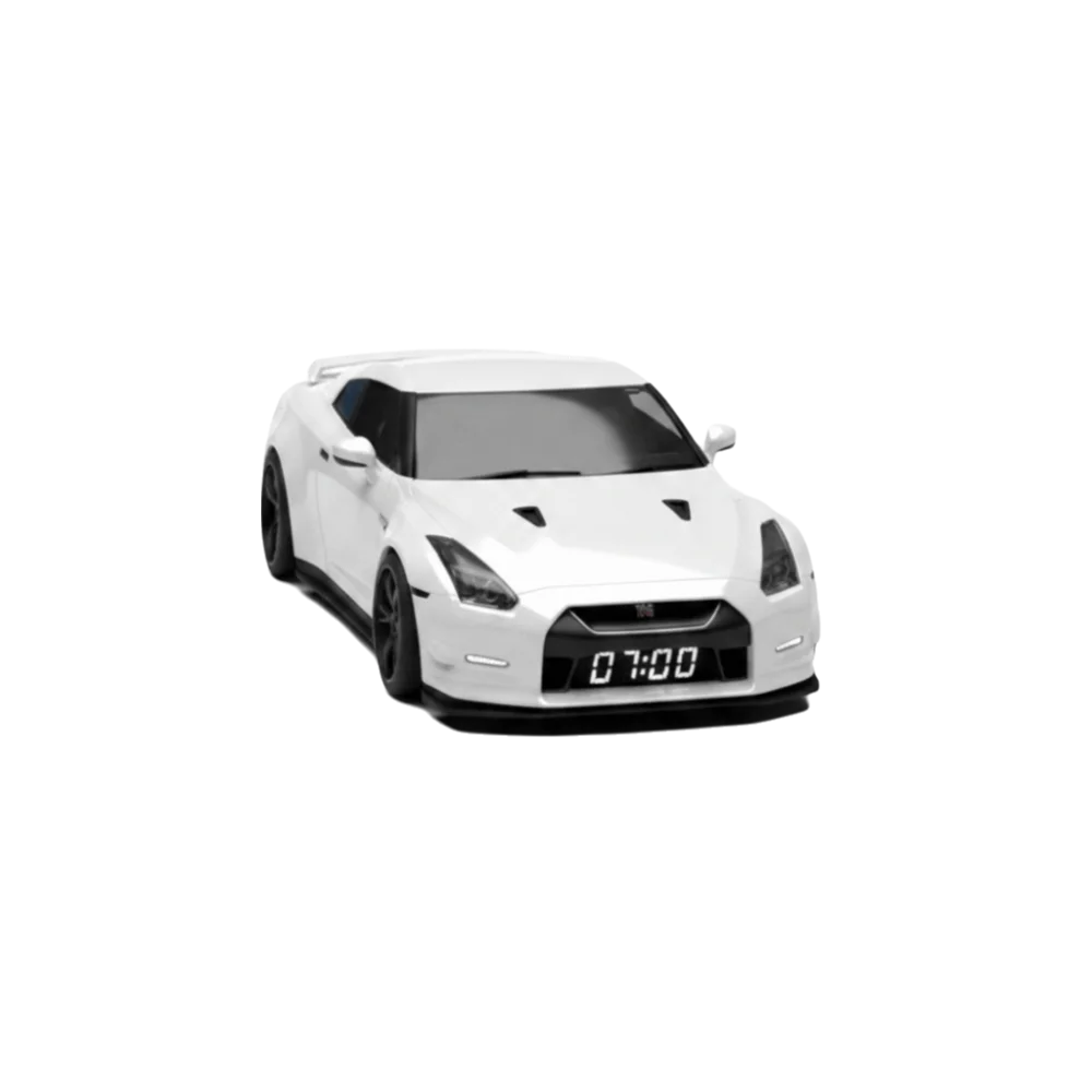 Creative Design Hypercar Alarm Clock Stylish Design Unique Design Digital Display Clock Only Alarm Clock Function Time Display