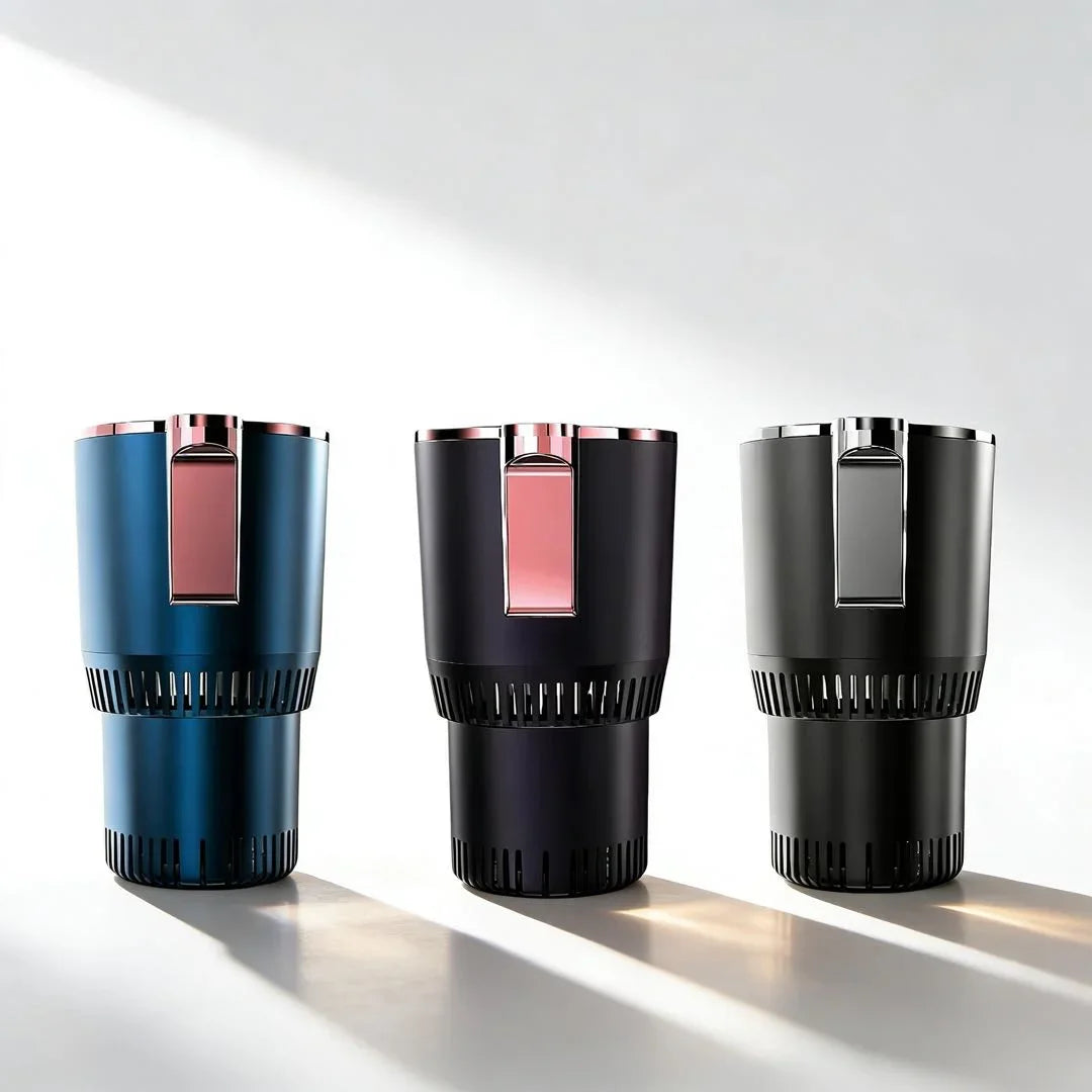 12V 2-in-1 Car Heating Cooling Cup Smart Fast Refrigeration Warmer Cooler Cup Home Car Dual Use Portable Quick Cooling Cup