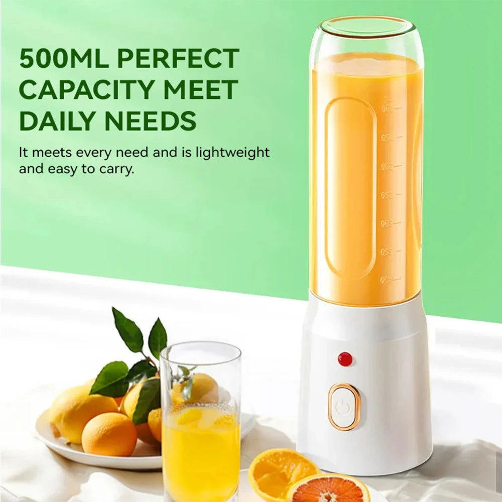 Personal Fresh Juice Bottle Portable Electric Custom Logo Usb Mini Blender Machine Mixer Multifunctional Juicer Cup