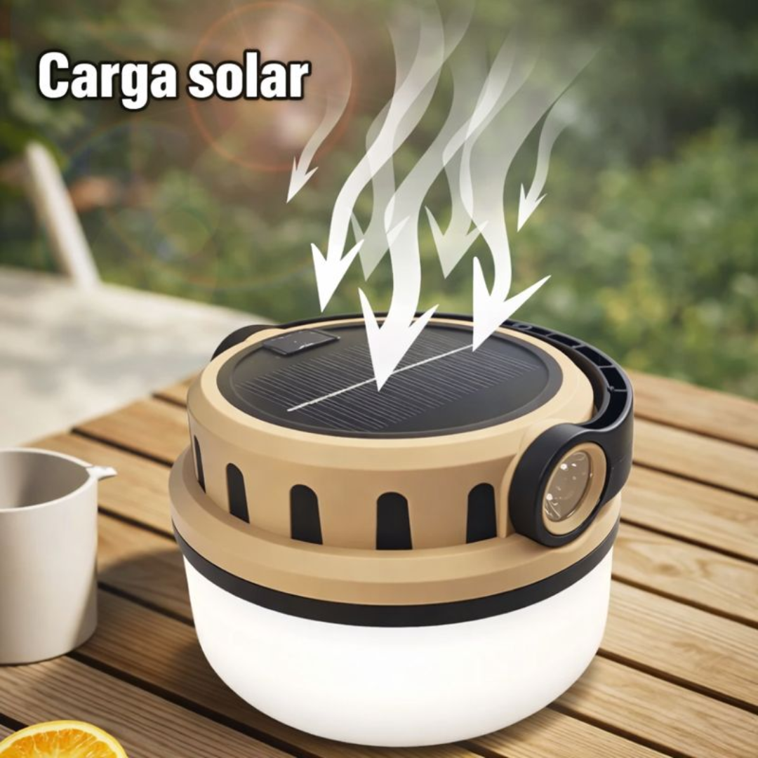 LAMPARA BOMBILLO RECARGA SOLAR